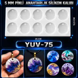 YUVARLAK ANAHTARLIK SİLİKON KALIP