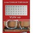 Pinli 10 mm 36 lı YUVARLAK Tesbih Silikon Kalıbı 