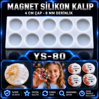 YUVARLAK ANAHTARLIK SİLİKON KALIBI 