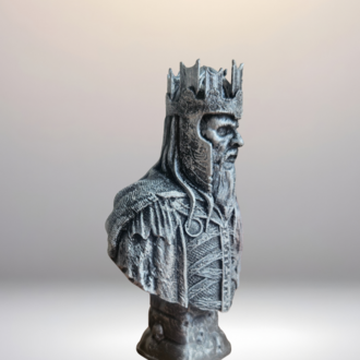  Ölülerin Kralı Büst- Rioc - Yüzüklerin Efendisi - Lotr - 12 CM Pla El Boyaması