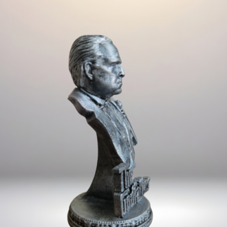 Marlon Brando - Don Corleone - Godfather - Büst - Figür - 12 Cm El Boyaması PLA Plastik