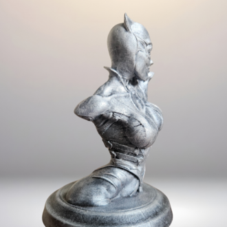 Catwoman Büst - Figür - 12 Cm El Boyaması PLA Plastik