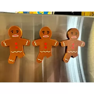 Gingerbread Temalı Buzdolabı Magneti 3 ADET