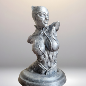 Catwoman Büst - Figür - 12 Cm El Boyaması PLA Plastik