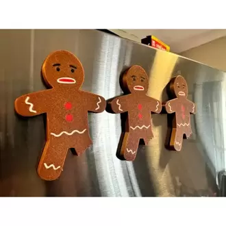 Gingerbread Temalı Buzdolabı Magneti 3 ADET