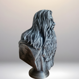 Gandalf Büst / Figür - Yüzüklerin Efendisi - Lotr - 12 CM PLA Plastik El Boyaması
