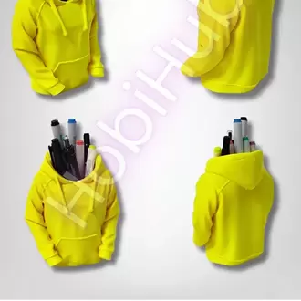 Kapüşonlu Sweatshirt Figürlü 3D Baskı Masaüstü Kalemlik | PLA | 10,5 cm