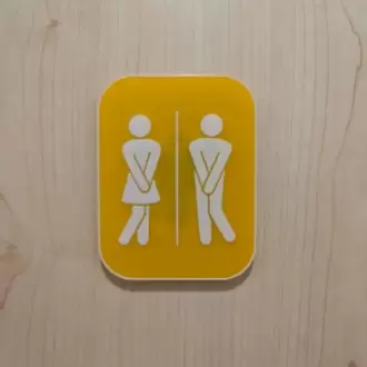 WC Kapı Süsü - Kadın ve Erkek Figürlü Eğlenceli Kapı Tabelası
