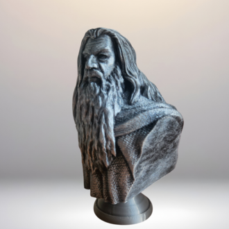 Gandalf Büst / Figür - Yüzüklerin Efendisi - Lotr - 12 CM PLA Plastik El Boyaması