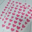 Pembe Kalp Sticker Sheet