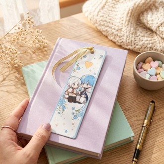 Frieren Anime Kitap Ayracı Kawaii Chibi Tasarım PVC Kaplama Ayraç