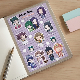 Mao Mao Chibi Sticker Seti