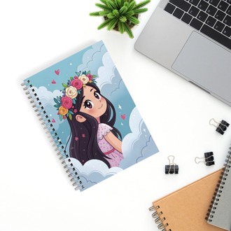 Kawaii Kız Sert Kapak Defter