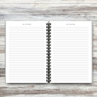 Sevimli Tavşanlı Çiçekli Spiral Defter – Renkli ve Şık Tasarım
