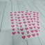 Pembe Kalp Sticker Sheet
