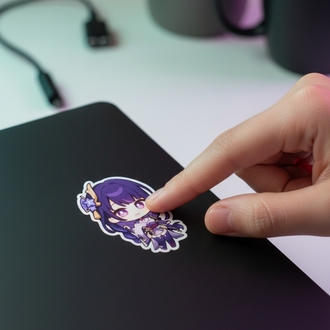 Genshin Impact Chibi Sticker Sayfası - Vinil Anime Çıkartma Seti
