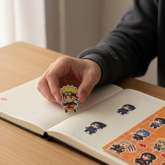 Naruto Chibi Sticker Sayfası - Akatsuki ve Ninja Takımı Vinil Çıkartma Seti (A5/A6)