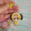 BTS BT21 ( JIN - J HOPE - JUNGKOOK ) Sevimli Akrilik Anahtarlık