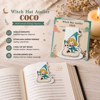 Witch Hat Atelier Coco Mıknatıslı Kitap Ayracı | Anime Kitap Ayracı