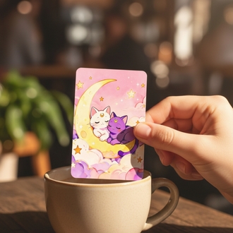 Luna ve Artemis Postcard