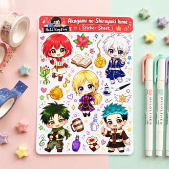 Akagami no Shirayuki-hime Sticker Sheet