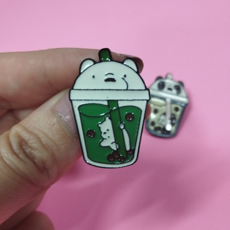 Ayı ve Pandali Pin Rozet