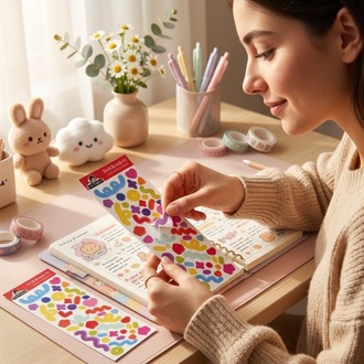 Renkli Deco Sticker Seti | Planner, Ajanda ve Bullet Journal Stickerları