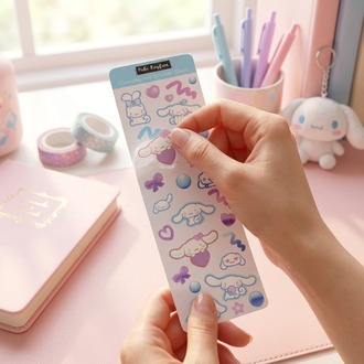 Sanrio Sticker Sheets Seti | Hello Kitty, Kuromi, My Melody, Cinnamoroll ve Keroppi Stickerları