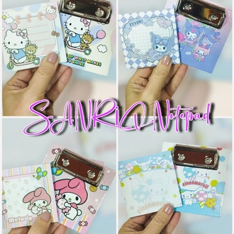 Sanrio Karakterli Mini Klipsli Not Defteri - Hello Kitty, My Melody, Kuromi, Cinnamoroll