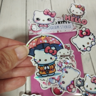 Hello Kitty Hologram Sticker Set