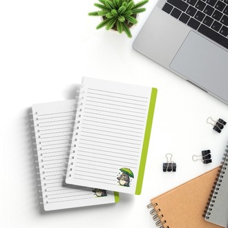 Totoro Sert Kapal Spiral Defter – Sevimli Anime Karakterli Çizim Defteri