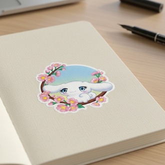 Cinnamoroll Sakura Sticker
