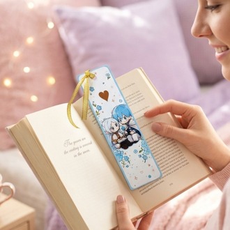 Frieren Anime Kitap Ayracı Kawaii Chibi Tasarım PVC Kaplama Ayraç