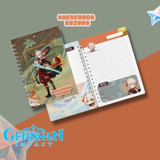 Genshin Impact Kazuha Temalı Defter
