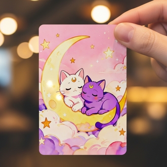 Luna ve Artemis Postcard