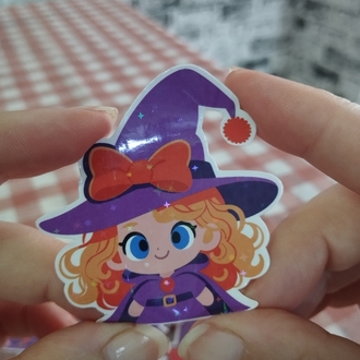 Sevimli Cadı Sticker