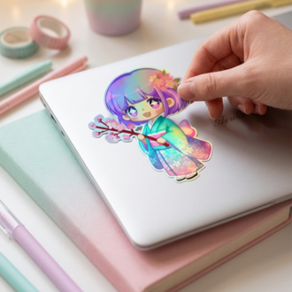 Luna Sticker – Kawaii Anime Chibi Sakura Sticker