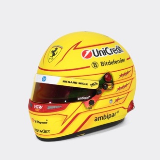Lewis Hamilton Ferrari kaskı (2025) 1:2 Bell