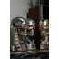 Terminator t800 Skull bust Statue T2 (Krom versiyon)