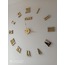 Yeni nesil Büyük boy gold renk 3D duvar saati