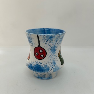Yılbaşı temalı kupa, ayran bardağı
