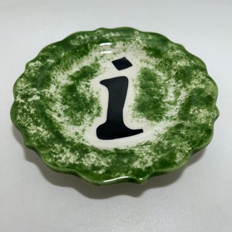 Çini - İ Harfli - tabak