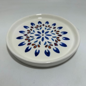 Çini - mavi desenli - el boyaması tabak