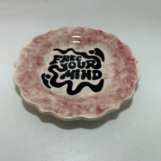 Çini - free your mind - mini tabak