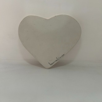 Çini - Kalp formunda fincan altlığı - çay tabağı - LOVE