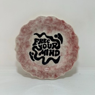Çini - free your mind - mini tabak