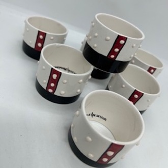 Yılbaşı Temalı Peçete Halkası, 6'lı Set
