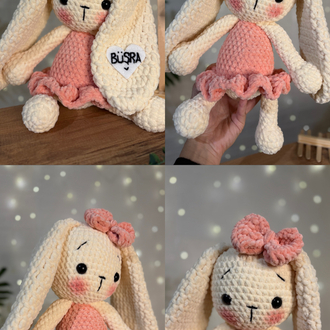 30-35cm Amigurumi Peluş Balerin tavşan (isim işlenebilir)