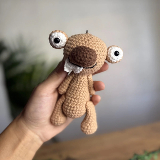 13cm amigurumi el yapımı sid anahtarlık çanta süsü