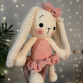 30-35cm Amigurumi Peluş Balerin tavşan (isim işlenebilir)